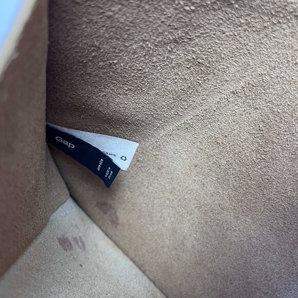 Gap Genuine Leather Envelope Style Color Block Clutch Magnetic Snap 7.5" x 10.5" - Picture 6 of 11